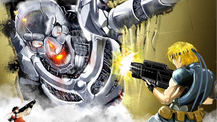 Contra III: The Alien Wars Robot Battle