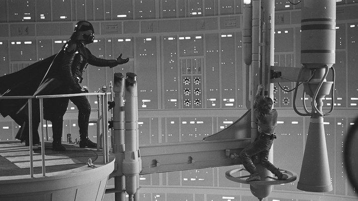 Darth Vader and Luke Skywalker from Star Wars: The Empire Strikes Back