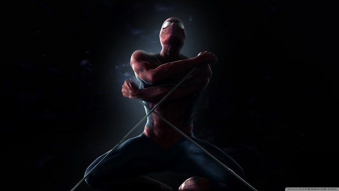 Spider-Man in dark setting