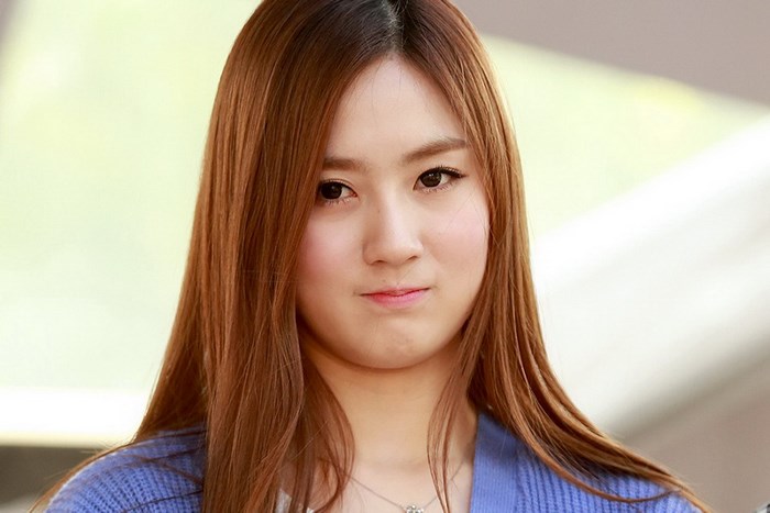 Korean girl group member close-up