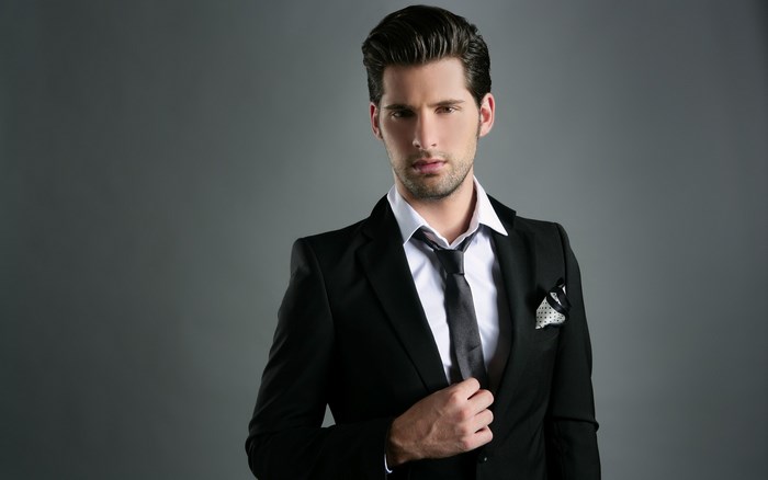 Handsome man in a suit