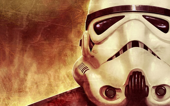 Stormtrooper helmet from Star Wars