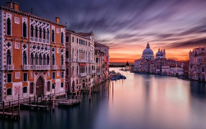 Venice Canal at Sunset