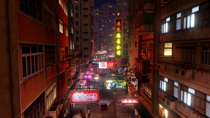 Night street in Hong Kong from Sleeping Dogs