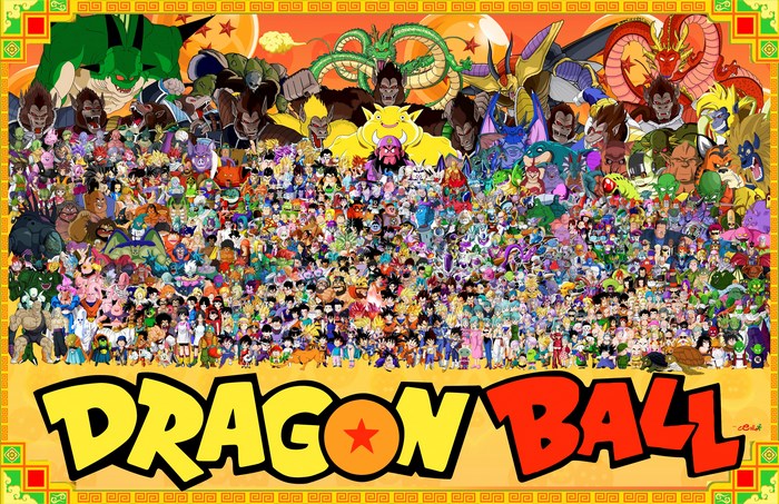 Dragon Ball Z characters montage