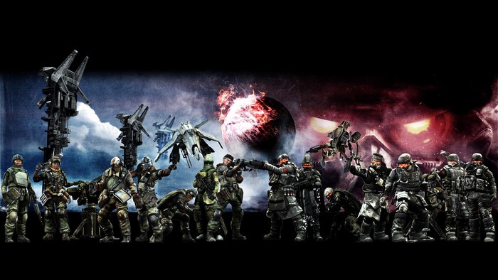 Killzone soldiers and vehicles