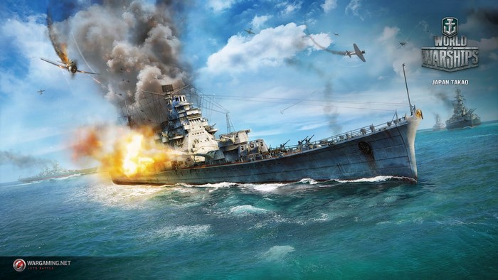 World of Warships Japan Takao battle