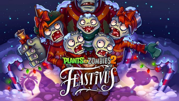 Festive Zombies from Plants vs Zombies 2