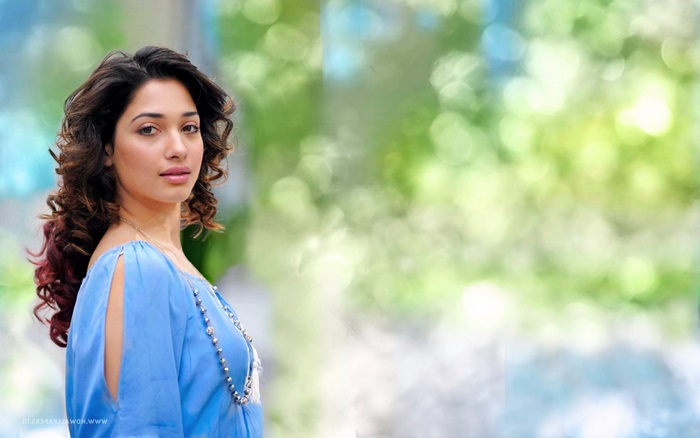 Tamanna Bhatia in blue dress