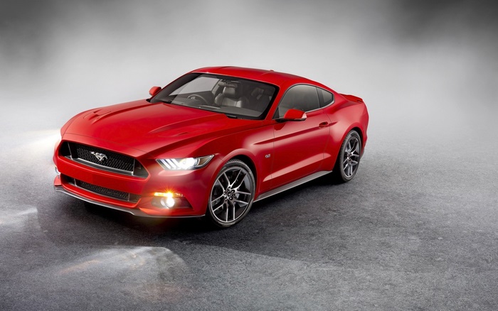 Red Ford Mustang GT Coupe