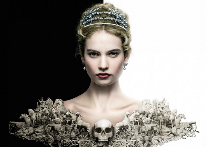 Woman with Crown and Skull Dress
