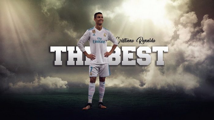 Cristiano Ronaldo Standing with Confidence Under Dramatic Sky