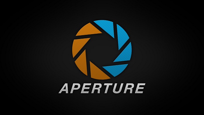Aperture logo from Portal 4K