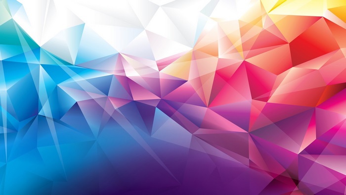 Colorful 4K Polygon Abstract Art