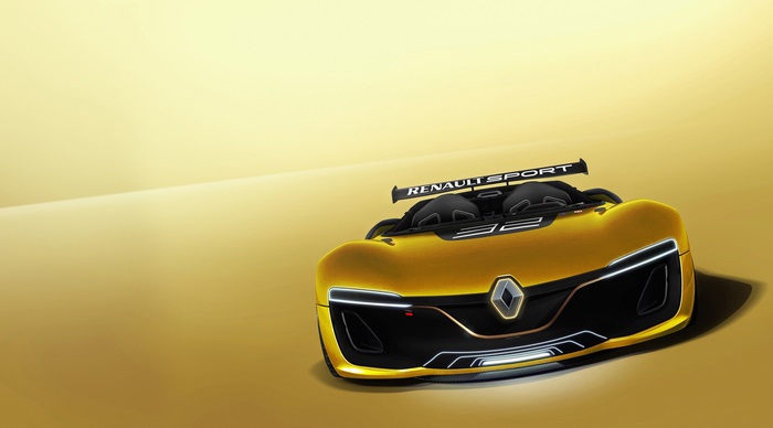 Yellow Renault Sport Spider concept car