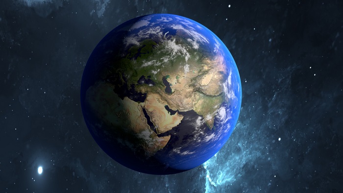 Earth in space 4K