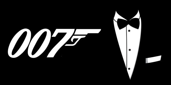 James Bond 007 Tuxedo and Gun Logo