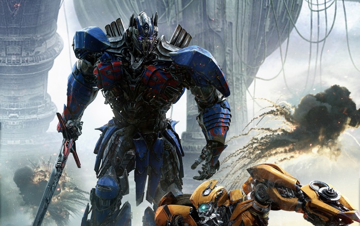 Optimus Prime and Bumblebee from Transformers: The Last Knight 4K