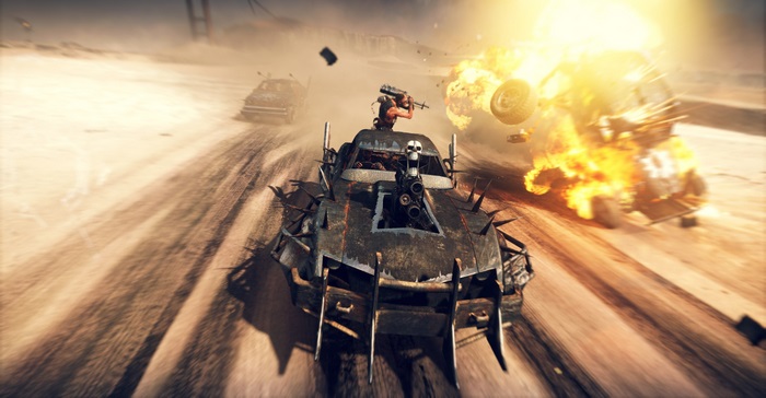 Mad Max 4K car chase explosion