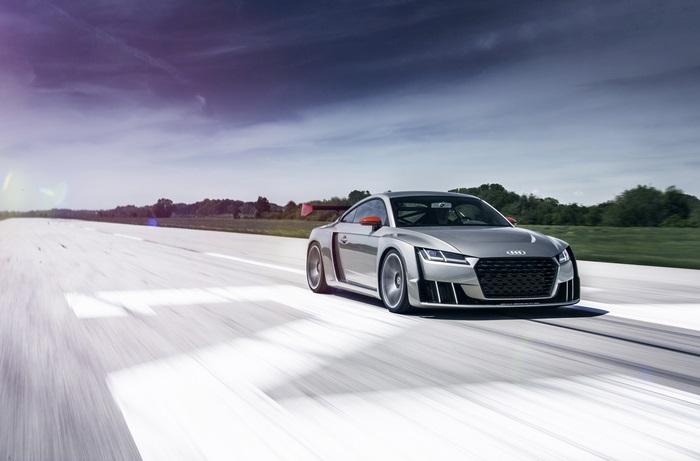 Audi TT clubsport turbo concept car on a runway