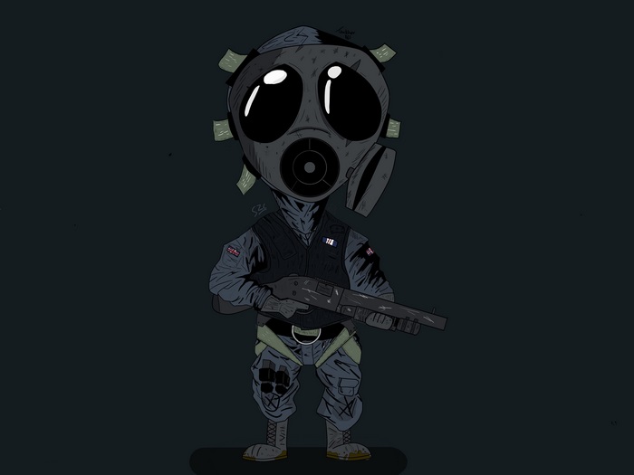 Chibi SAS Operator from Tom Clancy's Rainbow Six Siege