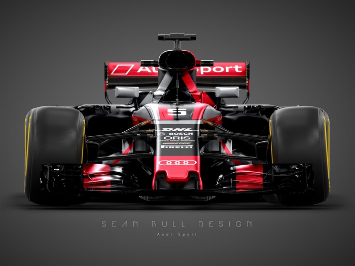 Audi Sport F1 Car 4K