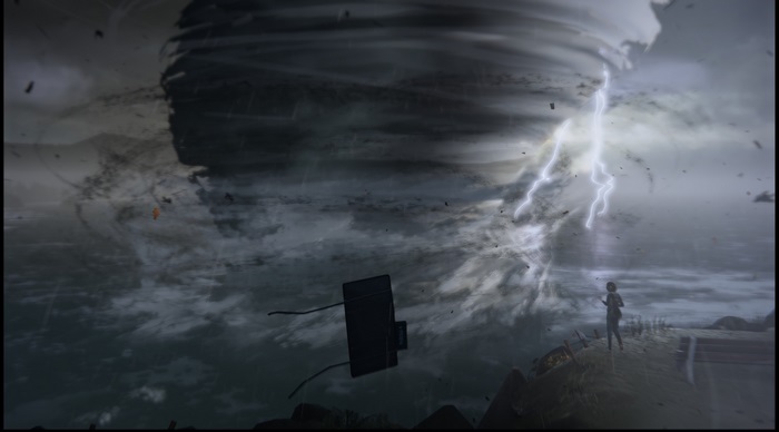 Max Caulfield in a tornado from Life is Strange 4K