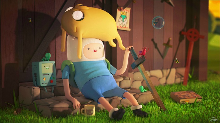 Finn and Jake from Adventure Time 4K