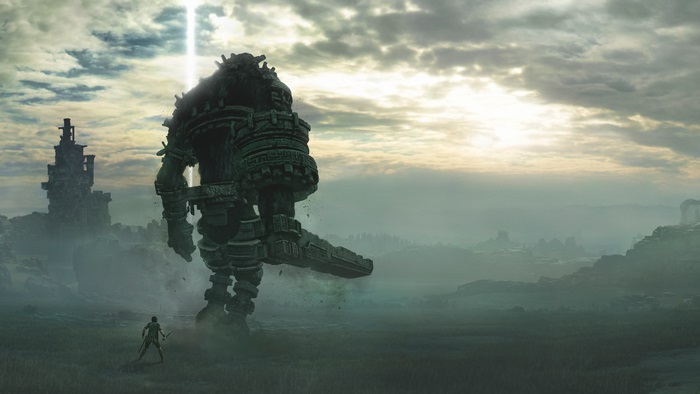 Wander and a Colossus from Shadow of the Colossus 4K