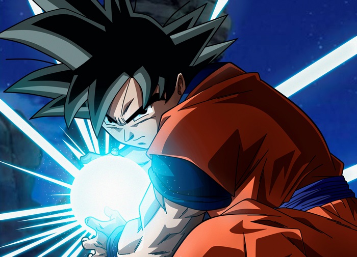 Goku charging a Spirit Bomb from Dragon Ball Super 4K