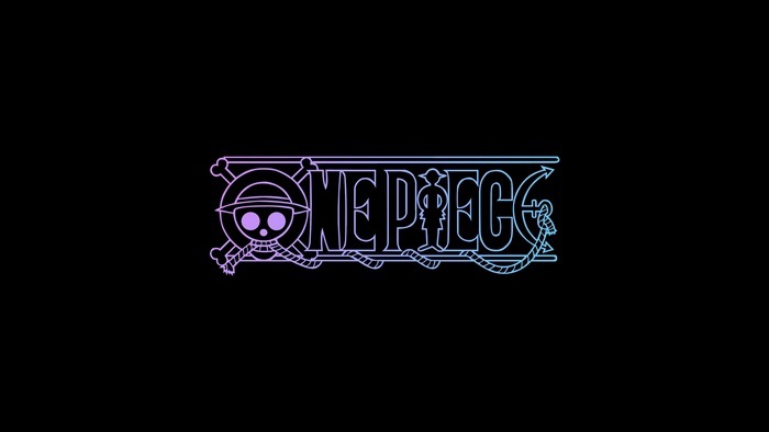 One Piece 4K Neon Pirate Logo