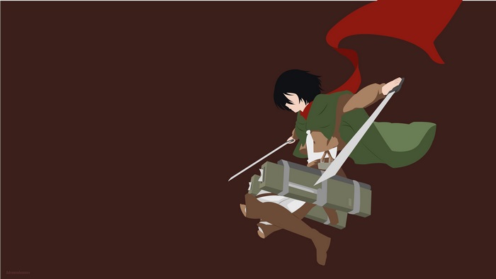 Mikasa Ackerman from Attack on Titan 4K