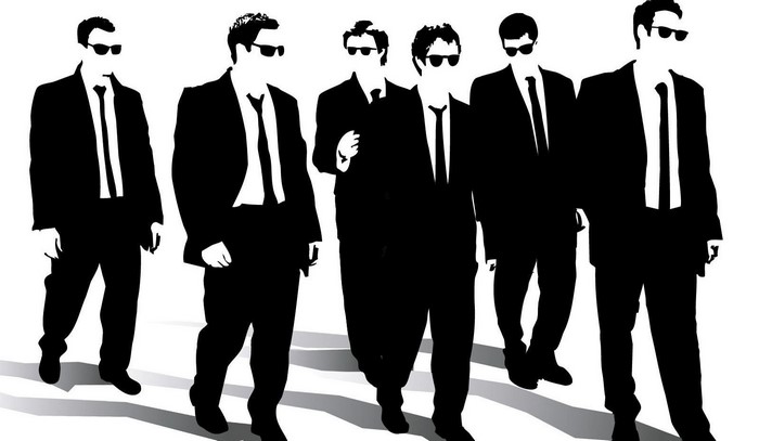 Reservoir Dogs movie poster silhouette