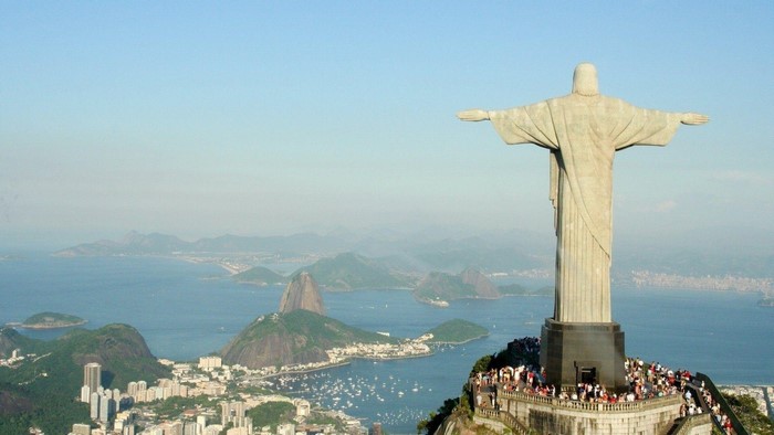 Christ the Redeemer statue overlooking Rio de Janeiro, Brazil