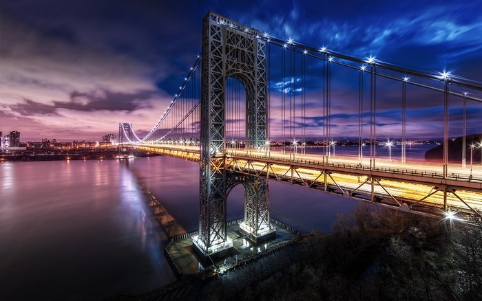 George Washington Bridge at Night