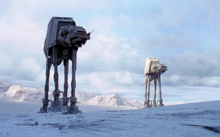 AT-AT walkers in Star Wars: The Empire Strikes Back
