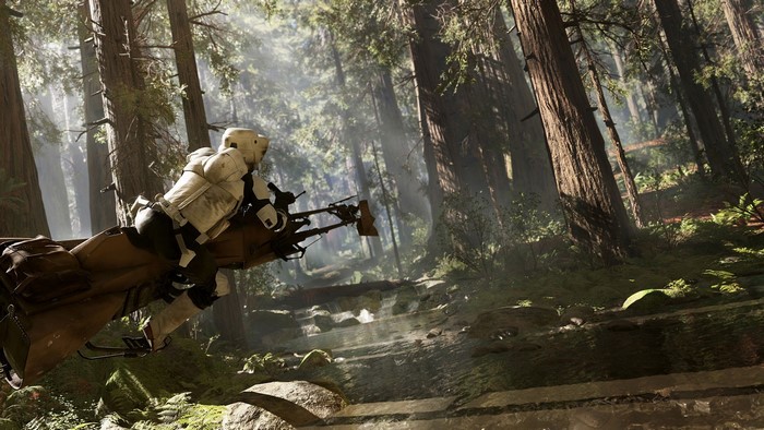 Scout Trooper on Speeder Bike from Star Wars Battlefront