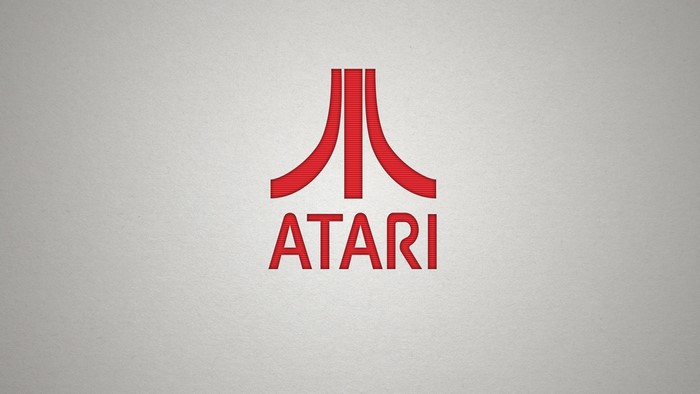 Atari logo on a textured background
