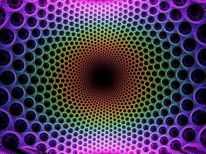 Colorful fractal pattern with a vortex effect