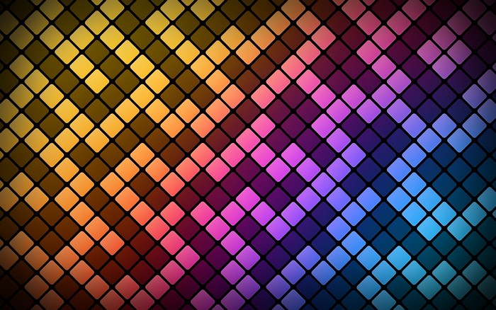 Colorful abstract square pattern with diagonal lines