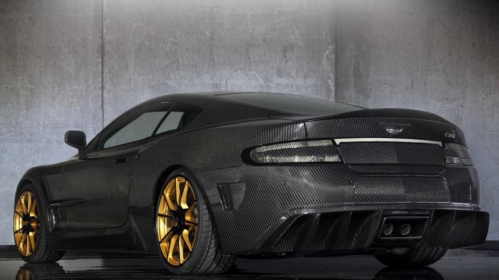 Aston Martin DBS Carbon Edition with Gold Wheels
