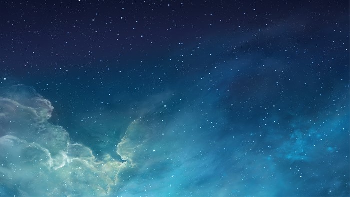 Stars and clouds in a night sky