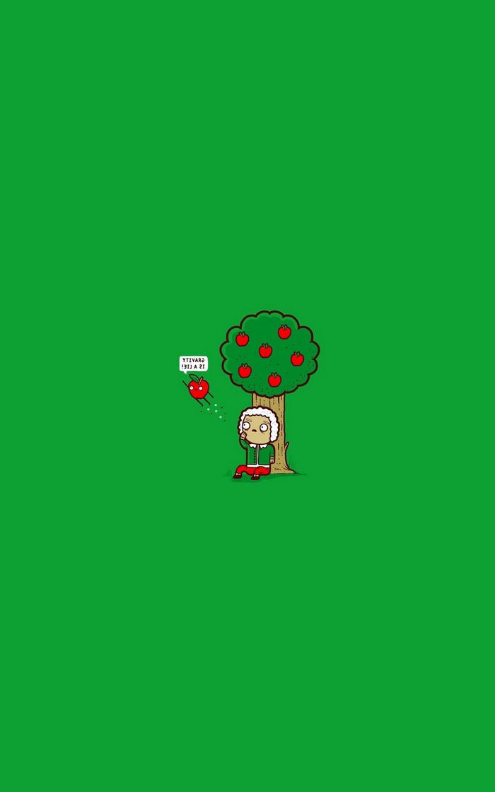 Isaac Newton and a rebellious apple