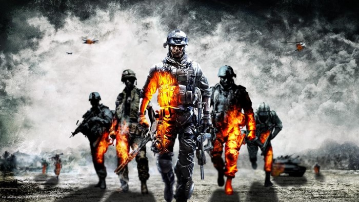 Battlefield 3 soldiers in combat with aircraft