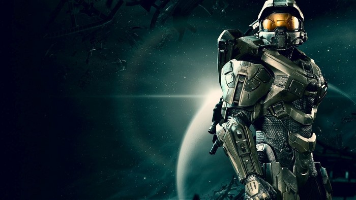Master Chief from Halo 4 in space
