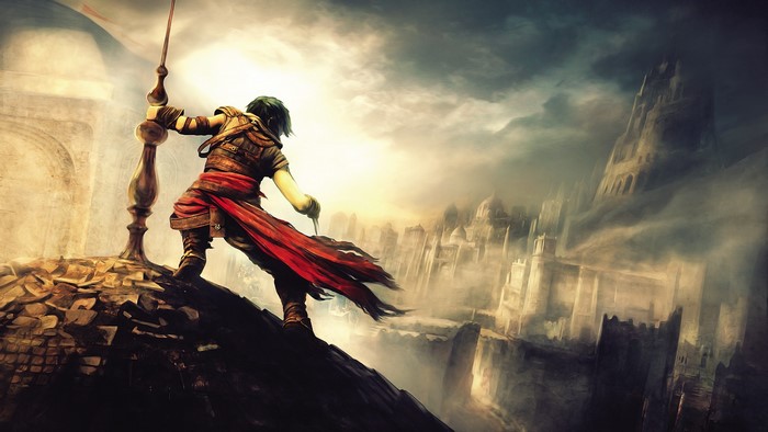 Prince of Persia Overlooking Ancient City Ruins