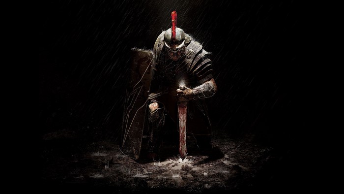 Centurion with bloody sword in Ryse: Son of Rome