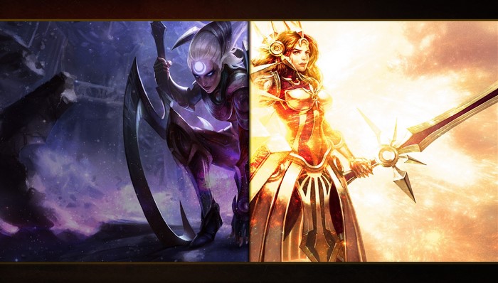 Diana and Leona from League of Legends
