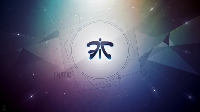 Fnatic logo on abstract geometric background