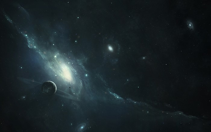 Galaxies and Planets in Deep Space